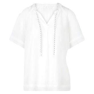 Marc Cain Dames, Blouses & Shirts, Wit, Maat: XL Katoen