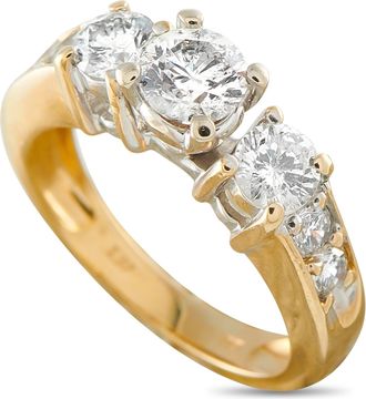 Luxury Bazaar 14K Yellow Gold 1.51ct Diamond Ring MF03-081226