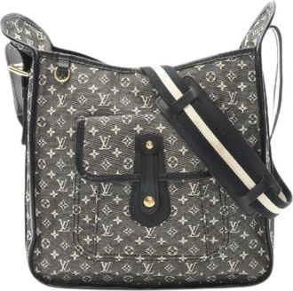 Louis Vuitton Pre-owned Cross Body Bags, female, Black, Size: ONE SIZE Pre-owned Canvas Cross Body Bag