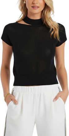 Bishop + Young Alexis Cut Out Sweater in Black at Nordstrom, Size Large