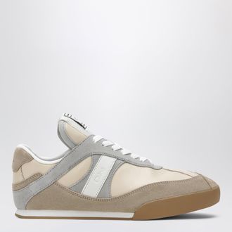 Chlo&eacute; Sneaker Kick in pelle e camoscio grigio tortora