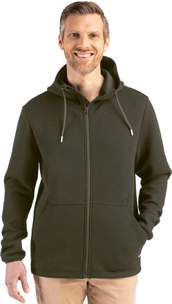 Cutter & Buck Roam Epic Comfort Recycled Mens Full Zip Hooded Jacket