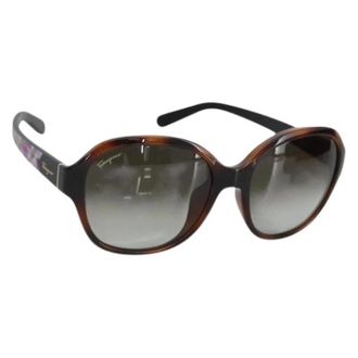 Ferragamo Pre-owned Accessories, female, Brown, Size: ONE SIZE Pre-owned Sunglasses