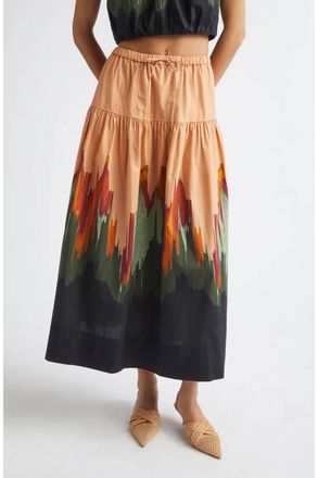 Ulla Johnson Theodora Cotton Skirt In Agate