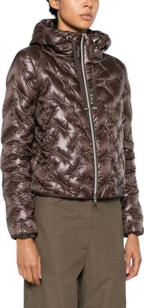Herno Quilted Down Jacket - female - Herno - Down Jackets - Brown - M - Jackets
