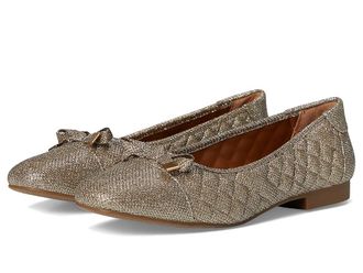 White Mountain Bocah Womens Flat Shoes Gold/Glitter/Fab : 6.5 B - Medium, Polyester