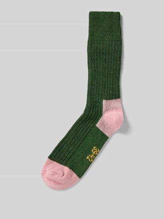 Unio Hamburg Socken mit Kaschmir-Anteil in Gruen, Gr&ouml;&szlig;e 36-38