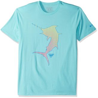 Columbia Mens Pfg Graphic T-shirt T Shirt, Gulf Stream/Cuesta, S UK