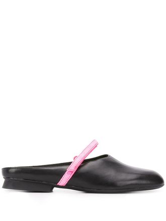 Camper Twins slip-on shoes - women - Leather/Cotton/Leather/Rubber - 36 - Black