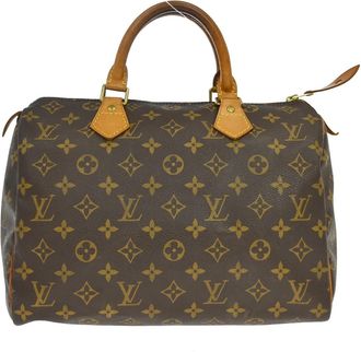 Louis Vuitton Speedy Monogram Canvas Brown Canvas Handbag (Pre-Owned)