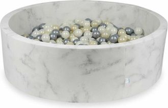 OEM Piscina Seca 130x40 M&aacute;rmol Con 700 Bolas: Oro Claro, Plata, Opalescente