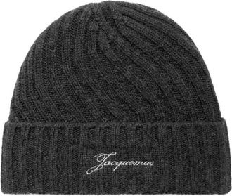Jacquemus unisex, Accessoires, Grijs, Maat: ONE Size Wol