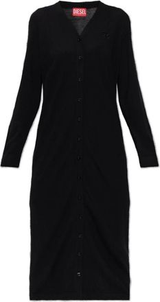 Diesel M-Alinesa Cardigan - Dames - Vesten - Zwart - 2XS - Wol - Truien & Vesten