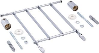 Duravit Duravital emmerrooster m. bevestigingsset chroom