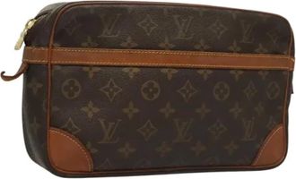 Louis Vuitton Pre-owned Tela clutches - - Pre-owned - Donna - Marrone - ONE SIZE