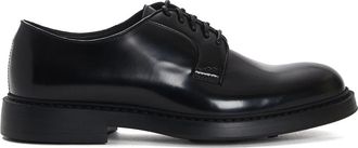 Doucal's Zwarte Geknoopte Derby Schoenen - Heren - Nette schoenen - Zwart - 44 EU - Schoenen