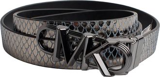 Michael Kors Omkeerbare Riem met Slangenprint - Dames - Riemen - Zwart - M - Leer - Accessoires