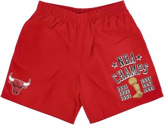 Mitchell & Ness Chicago Bulls NBA Shorts - Heren - Fitness - Rood - XL - Polyester - Fitness