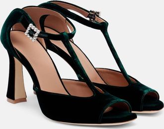 Malone Souliers Sandali Nomi 90 in velluto