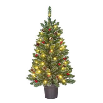 Black Box Trees &Aacute;rbol de navidad artificial creston verde h90xb50xl50cm