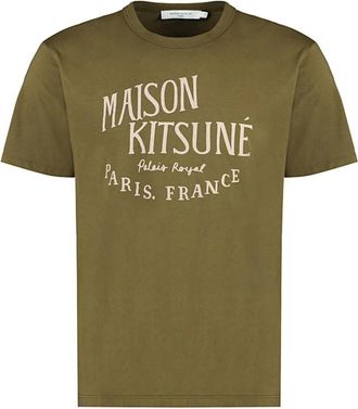 Maison Kitsun&eacute; Hombre, Camisetas, Verde, Talla: M