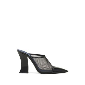 Lanvin Nocturne Mule - Dames - Muiltjes - Zwart - 37 EU - Leer - Schoenen