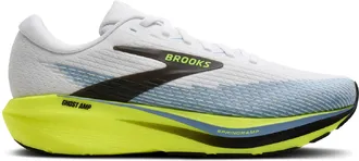 Brooks Mens Ghost Amp Road-Running Shoes White 10.5