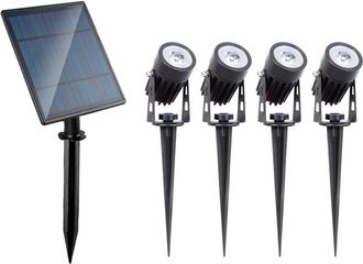 Sulion Pack 4 Pinchos Solar Negro 25cm