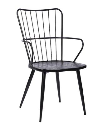 Armen Living Parisa High Back Steel Framed Side Chair