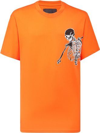 Philipp Plein Jersey T-shirt Round Neck SS Skeleton