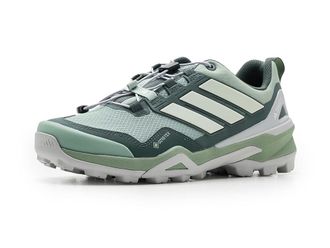 adidas Terrex Skychaser GORE-TEX(r) Hiking Shoes Womens Walking Shoes Silver Green/Linen Green/Ivy : 10.5 B - Medium