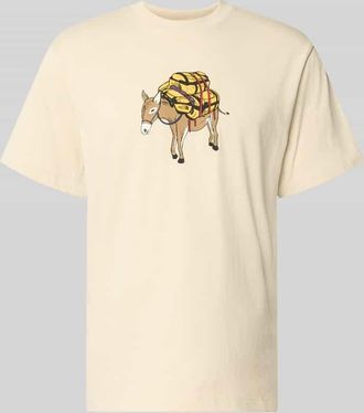 The North Face T-Shirt mit Motiv-Print Modell DONKEY TAXI in Offwhite, Gr&ouml;&szlig;e XXL