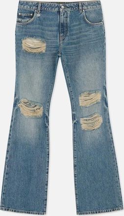 Amiri Womens WOMENS SLASH JEAN - Blue - Size: 12