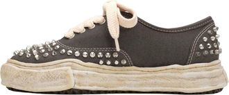 Miharayasuhiro Baker OG Sole Studded Canvas Low Grey A13FW736-GRY