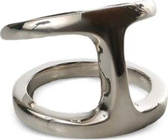 Hoorsenbuhs Anello doppio con finitura lucida - Argento