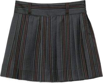 Enfants Riches Deprimes Work For Love Mini Rok - Dames - Korte rokken - Grijs - XS - Wol - Rokken