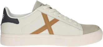 Munich Heren Mesh Sneakers Lente/Zomer Stijl - Heren - Sneakers - Wit - 43 EU - Leer - Schoenen