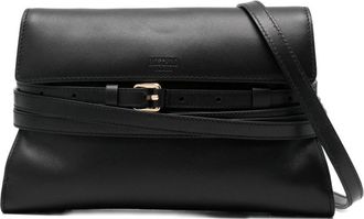 Moschino Structured Black Silk And Nylon Bag