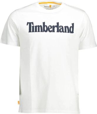 Timberland Regular Fit T-shirt met Korte Mouwen - Heren - T-shirts - Wit - S - Katoen - Tops