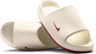 Nike Mens Calm (Alabama) College Slides in White | IM3245-100