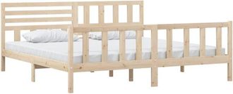 vidaXL Estructura De Cama De Madera Maciza 200x200 Cm Vidaxl