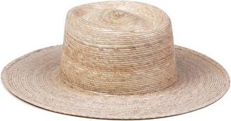 Lack of Color Palm Boater in Natural at Nordstrom, Size Small