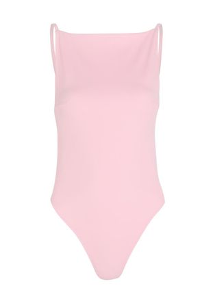 Jacquemus Le Maillot Sole Open-back Swimsuit - Light Pink - S (UK8-10 / S)