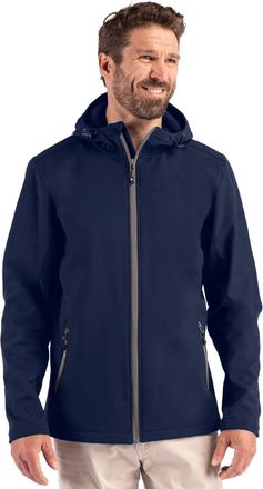 Clique Tempo Recycled Stretch Softshell Mens Hooded Jacket