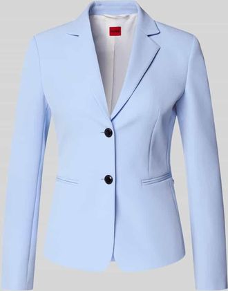 HUGO BOSS Regular Fit Kurzblazer in Hellblau, Gr&ouml;&szlig;e 32