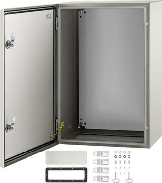 OEM Nema-stahlgeh&auml;use, 60 X 40 X 25 Cm, Nema 4x-stahl-schaltkasten, Ip66 Wasser- Und Staubdicht, Elektrischer Anschlusskasten F&uuml;r Den Au&szlig;en-/innenbereich,