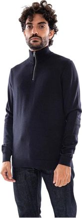 Only & Sons Only & Sons - Onsalex Reg 12 Half Zip Knit - Heren - Truien - Blauw - Maat: XL Katoen