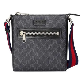Gucci GG Supreme Small Messenger Bag Black 523599-K5RLN-1095