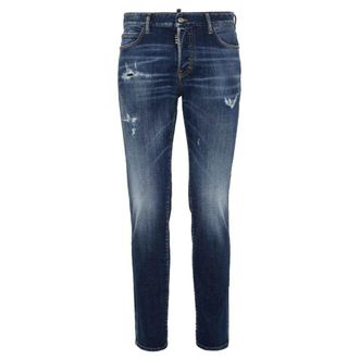 Dsquared2 Mens Icon Navy Blue Regular Fit Jean