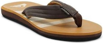 Quiksilver Carver Flip Flop in Brown at Nordstrom Rack, Size 11